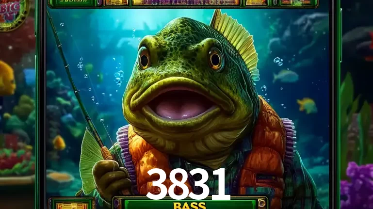 Personagem de peixe pescador do popular jogo de slot com tema de pescaria, uma das emocionantes opções de caça-níqueis para jogar e ganhar no cassino 3831.
